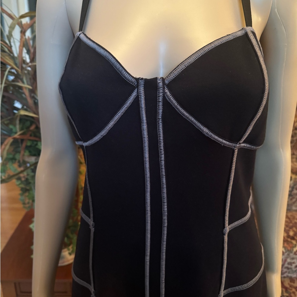 14 MODA International Black Dress Bodycon Fitted Outfit - Picture 4 of 8